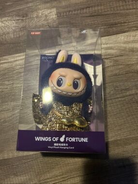 POP MART Wings of Fortune Vinyl Plush - Black & Gold